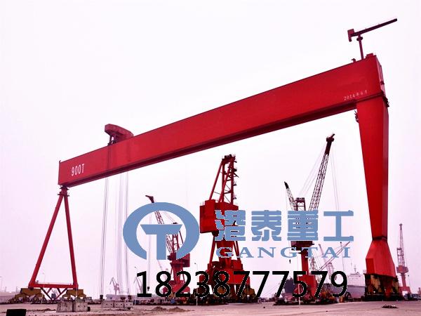 广西百色造船龙门吊刚性支腿垂直度调整步骤